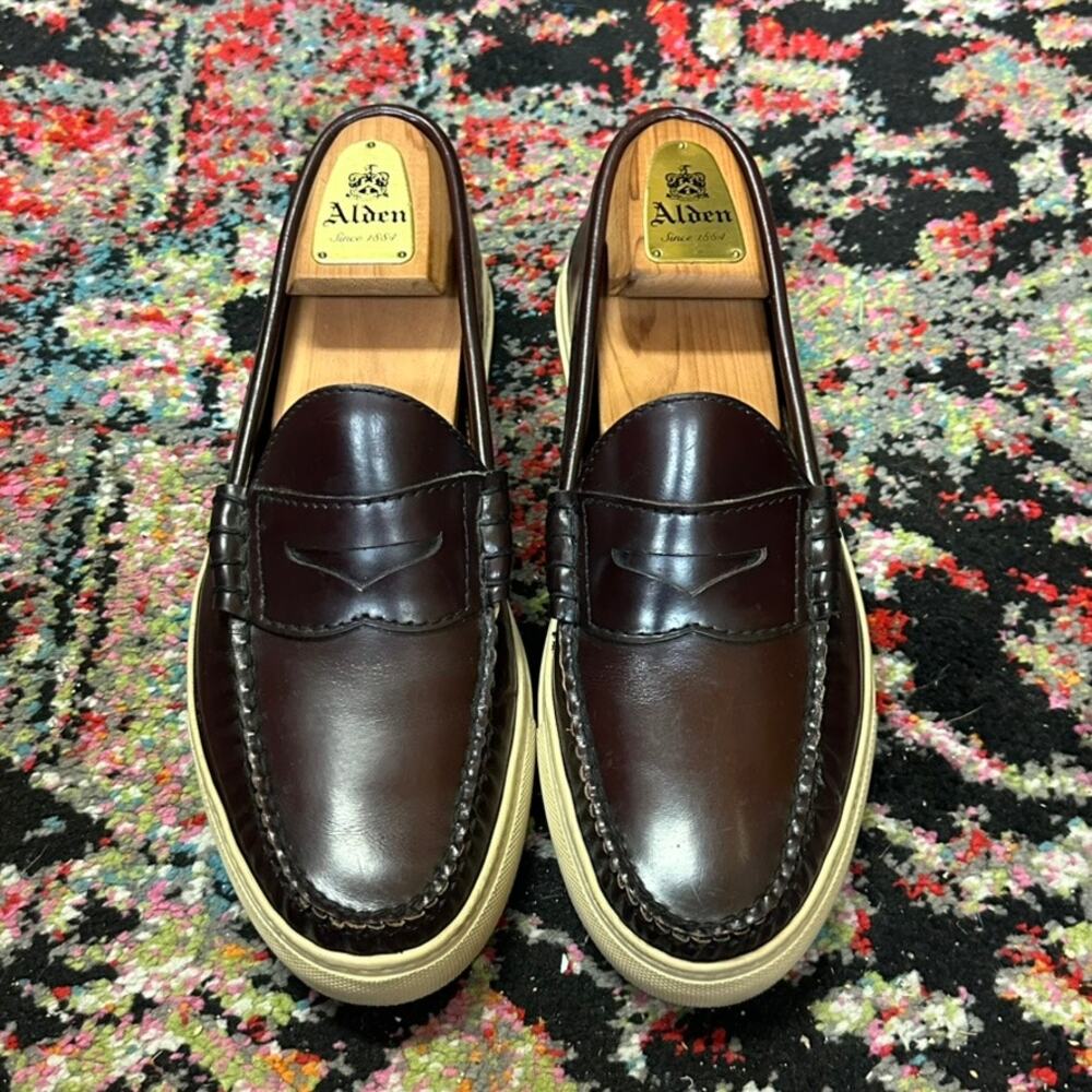VGUC Oak Street Bootmakers Beefroll Penny Loafer Burgundy Made in USA 9 D